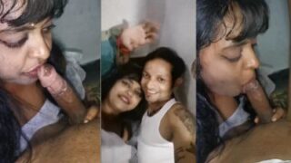 Chubby girl from Goa records her Indian blowjob for vlog