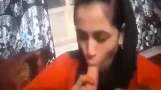 Khala gives a secret Bangladeshi blowjob to her stepbrother