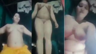 Nude chubby girl’s Bangla xxx MMS for her lover
