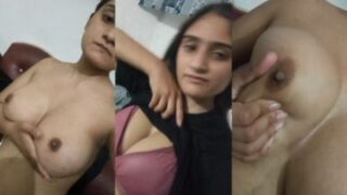 Punjabi mms porn of a girl showing her juicy boobs