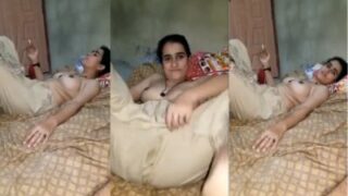 Punjabi nude lady smokes and shows boobs