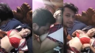 Wife wears erotic clothes and enjoys couple sex