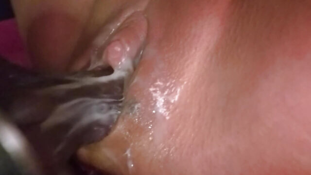 Sloppy loose cunt of a cum dump whore