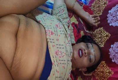 Husband wakes up his wife and records their wild desi porn