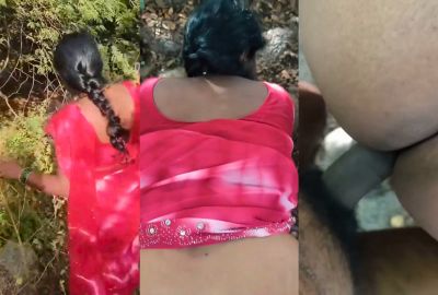 Desi xxx video of a village lady fucking outdoors