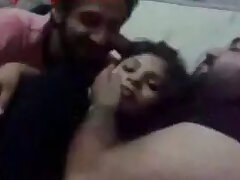 Director and cameraman have fun with a local artist