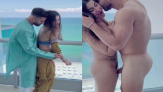Horny Punjabi NRI Meeti Kalher Balcony Sex With Boyfriend in Salwar Suit