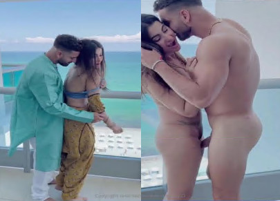 Horny Punjabi NRI Meeti Kalher Balcony Sex With Boyfriend in Salwar Suit
