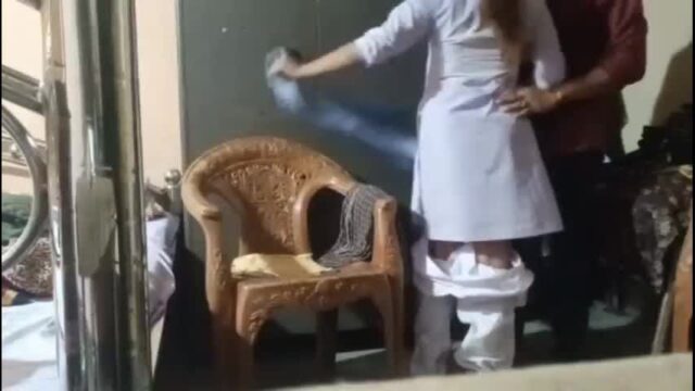 Desi siblings fucking at home hiding in room