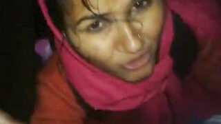 Desi village girl sucking lovers dick