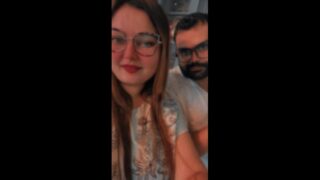 Couple fucking on window