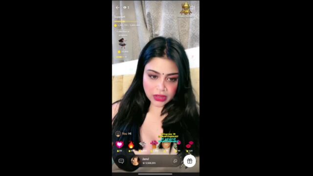 Janvi Getting Full Nude & Fingering on 121 Tango Live with Face