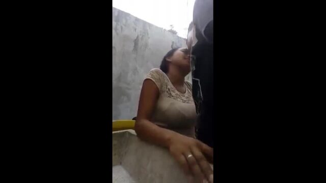 Young Shy Girl with Big Titties Getting Fucked by Neighborhood Boy in Public Bath Pla