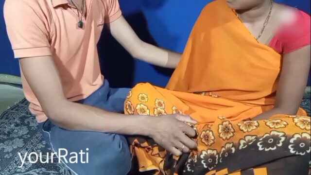 When the wife was having pain in her back and legs the husband gave her a massage.