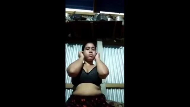 Unsatisfied slum wife fingering pussy for lover