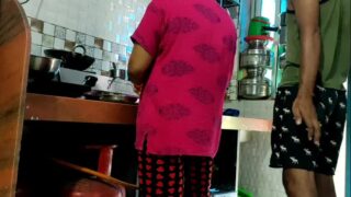 Naughty son started fucking his stepmum when dad is not around