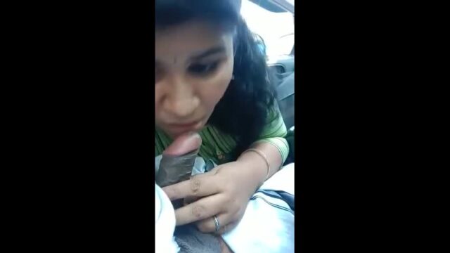 Mallu girl giving blowjob inside car giving sex video