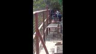 Lover outdoors fun Blowjob boobs sucking
