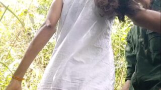Hairy Pussy Girlfriend Fucked Outdoor