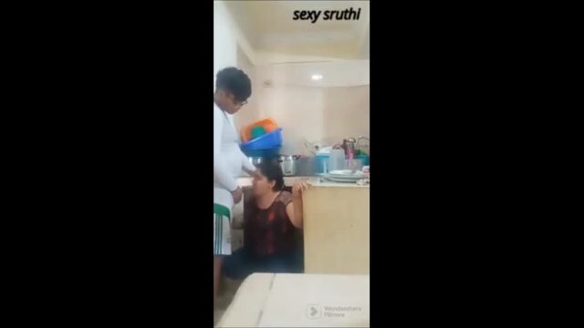 Giving Blowjob to young devar in kitchen devar sex video
