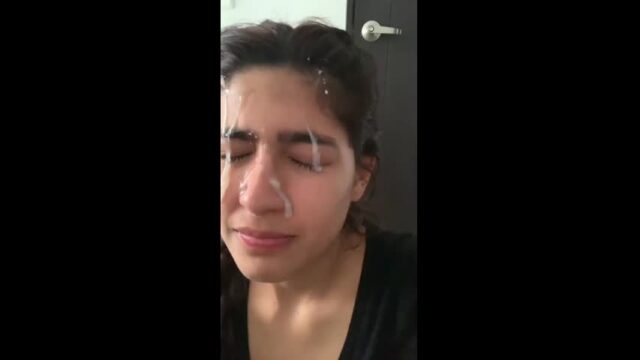 Extremely Beautiful Girl Cum on Face Horny cum sex video
