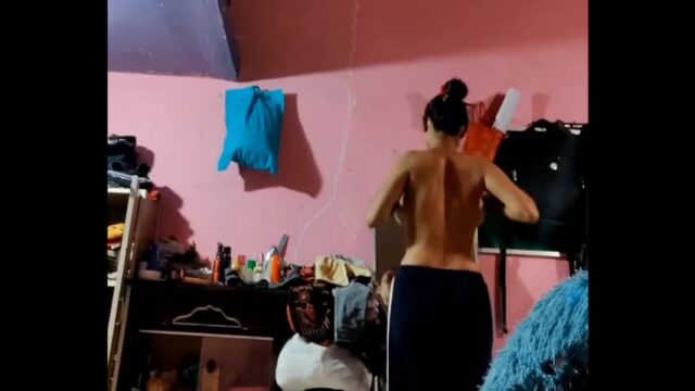 Desi Hidden Cam Sis changing dress and Bro walks in and FK Part 4