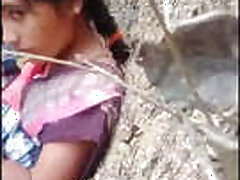 Desis wife gets down and dirty in the village