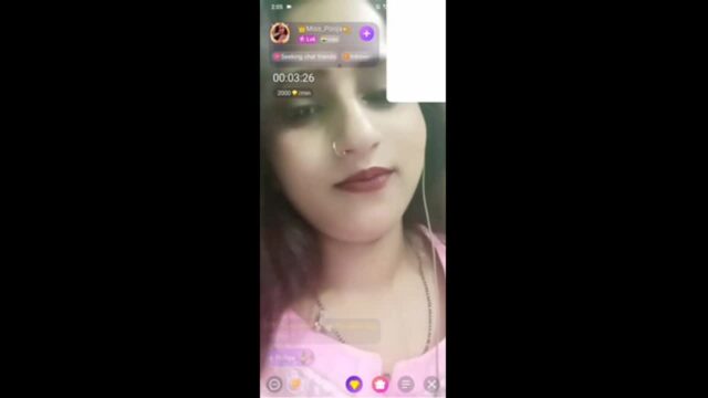 Chamet MiLF Miss Pooja Boob Show on Live live sex video