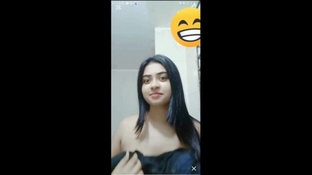 Cute Bangla Girl Arohi Giggling and Showing Tits and Pussy on Live