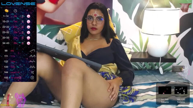 Horny Bhabhi pressing her boobs dirty talking boobs sex video