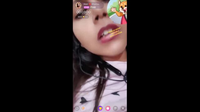 Cute Mahi Sharma Chamet Show Live