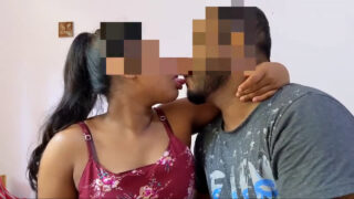Sexy Couple deep smooch and sloppy blowjob