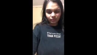 Desi big boobie hairy pussy teen undressing and recording nude