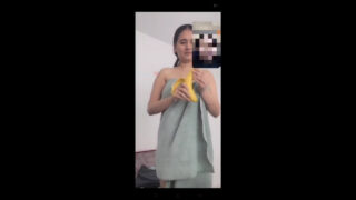 Cute girl shy to show in video call