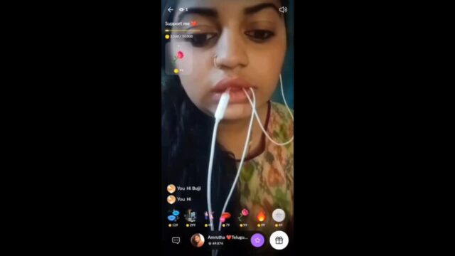 Hot Amrutha Telugu MILF Live Show live sex video