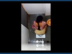 Hidden Camera Captures Women in Bathroom