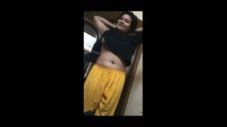 First time topless girlfriend shy boobs show MMS