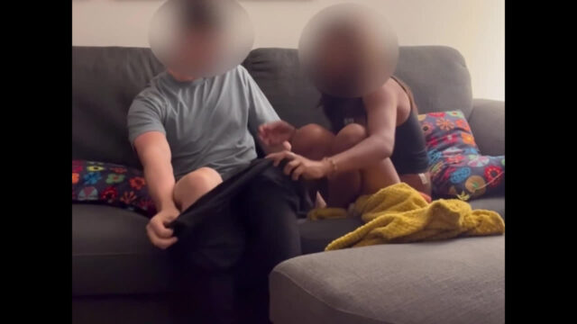 AMAZING DUSKY GF TAKES WHITE EX LOVER COCK PLEASURE WHEN ALONE
