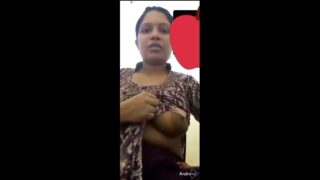 Girlfriend showing boob