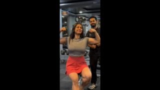 Sexy Indian Fitness Model Teasing Showing