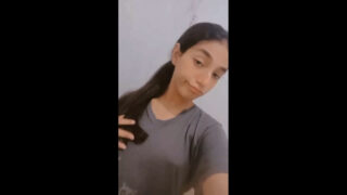 Indian cute girl showing her boobs