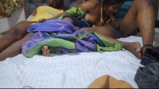 tamil Tiruchy Aunty with two Friends fuck