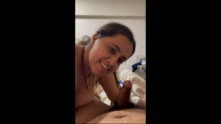 Horny bhabi giving blowjob with cute expression