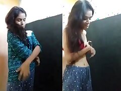 Adorable teen girl gets down and dirty in the bath