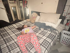 Stepdaughter of high school girl secretly filmed masturbating