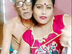 Desi Bhabhi Tiktok Fun With Oldman
