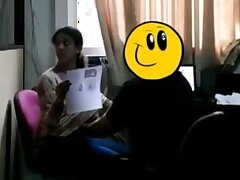 Teen office staff captures hardcore video on hidden camera
