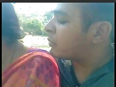 Indian Love Birds in the Park: A Passionate Encounter