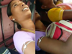 Rubbing hand in boobs side of aunty , Crowd is Advantage