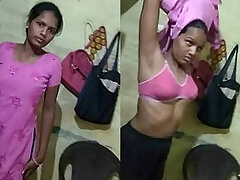 desi indian girl dress change